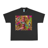 Pigment Black Colorful leopard lightning bolt tumbler mother's Urban Heavy Tee - HowdyJamesFarm