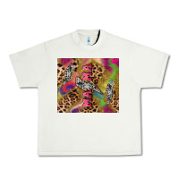 Pistachio Colorful leopard lightning bolt tumbler mother's Urban Heavy Tee - HowdyJamesFarm