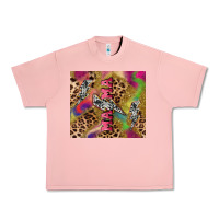 Salmon Colorful leopard lightning bolt tumbler mother's Urban Heavy Tee - HowdyJamesFarm