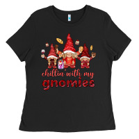 Chilling With My Gnomies Valentine's Day Ladies Tee | Teevron
