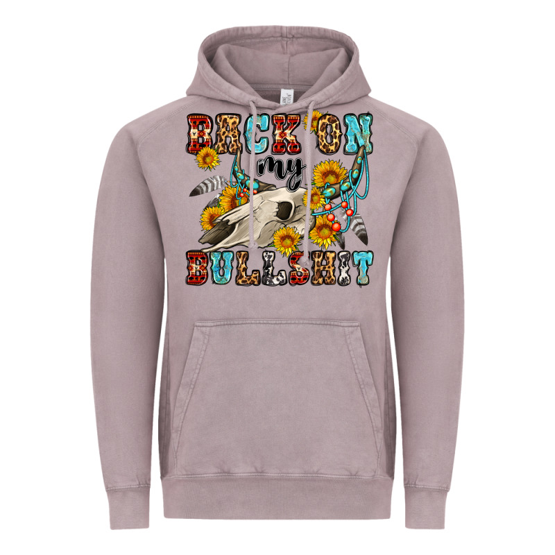 Back On My Bullshit Western Olivia Vintage Hoodie by OliviaCreatesArt | Teevron