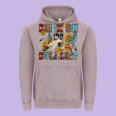 Back On My Bullshit Western Olivia Vintage Hoodie Designed By Oliviacreatesart