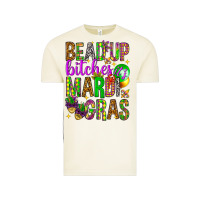 Vintage Arctic Bead up bitches it's Mardi Gras Vintage Tee - HowdyJamesFarm