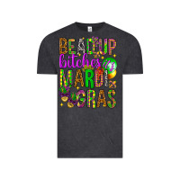 Vintage Black Bead up bitches it's Mardi Gras Vintage Tee - HowdyJamesFarm