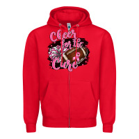 Red cheer for the cure Zipper Hoodie - BarkalooDesign
