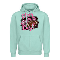 Seafoam cheer for the cure Zipper Hoodie - BarkalooDesign