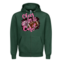 Sports Green cheer for the cure Zipper Hoodie - BarkalooDesign