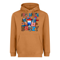 Meerkat red white boozy Heavyweight Hoodie - AdoDesignShop