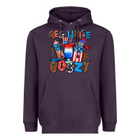 Plum red white boozy Heavyweight Hoodie - AdoDesignShop