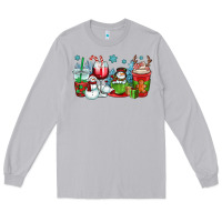 Moon Dust christmas snowman coffee cups Long Sleeve Tee - OliviaCreatesArt