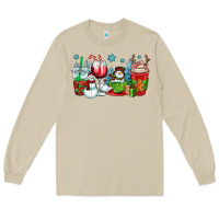 Mushroom christmas snowman coffee cups Long Sleeve Tee - OliviaCreatesArt