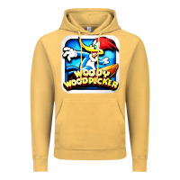 Vintage Mustard #woody woodpecker character Vintage Hoodie - longCreatives