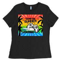 Black game on summer loading Ladies Tee - TumblerDesignByShophia