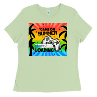 Matcha game on summer loading Ladies Tee - TumblerDesignByShophia