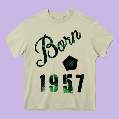 Born In 1957 Heavy Core Tee Designed By Bettercallsaul