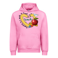 Fuchsia Pink teaching is a work of heart Urban Hoodie - JahusDesignShop