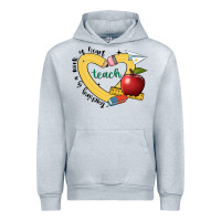 Heather Grey teaching is a work of heart Urban Hoodie - JahusDesignShop