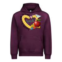Mauve Wine teaching is a work of heart Urban Hoodie - JahusDesignShop