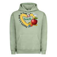 Pigment Oil Green teaching is a work of heart Urban Hoodie - JahusDesignShop