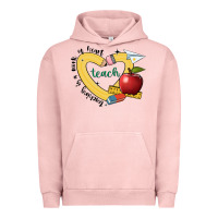 Pigment Salmon teaching is a work of heart Urban Hoodie - JahusDesignShop