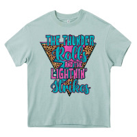 Arona THE THUNDER ROLLS AND THE LIGHTNIN’ STRİKES Heavy Core Tee - JahusDesignShop