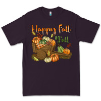 Plum Happy Fall Y'all Premium Tee - texasbilliewilder