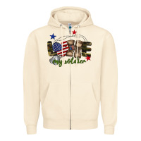 Sandshell Love My Soldier Zipper Hoodie - BarkalooDesign
