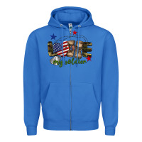 True Royal Love My Soldier Zipper Hoodie - BarkalooDesign