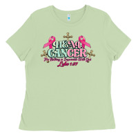 Matcha Heal Cancer Luke 1:37 cross Cancer Awareness Ladies Tee - HowdyJamesFarm