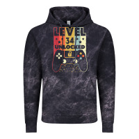 Cloud Black level 34 unlocked shirt video gamer 34th birthday gifts tee t shirt Vintage Hoodie - longCreatives