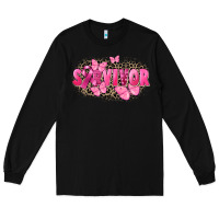 Black Survivor Breast Cancer Long Sleeve Tee - FaDigitalArtStudio