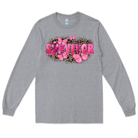 Heather Grey Survivor Breast Cancer Long Sleeve Tee - FaDigitalArtStudio
