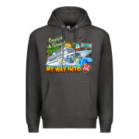 Charcoal Heather 2024 Cruisin Premium Hoodie - CowhideDigitalArt