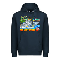 Navy 2024 Cruisin Premium Hoodie - CowhideDigitalArt
