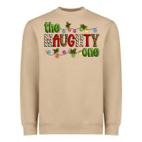 The Naughty One Christmas Heavyweight Sweatshirt | Teevron