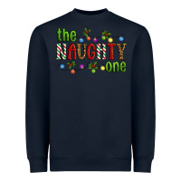 Navy The Naughty One Christmas Heavyweight Sweatshirt - Artiststas
