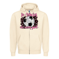 Sandshell in october we wear pink soccer Zipper Hoodie - BarkalooDesign
