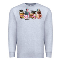 Heather Grey senior 2023 graduation coffee cups Premium Sweatshirt - AdoDesignShop
