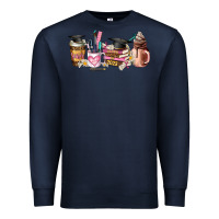 Navy senior 2023 graduation coffee cups Premium Sweatshirt - AdoDesignShop