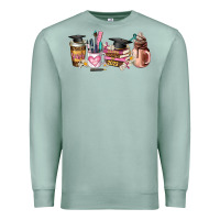 Seafoam senior 2023 graduation coffee cups Premium Sweatshirt - AdoDesignShop