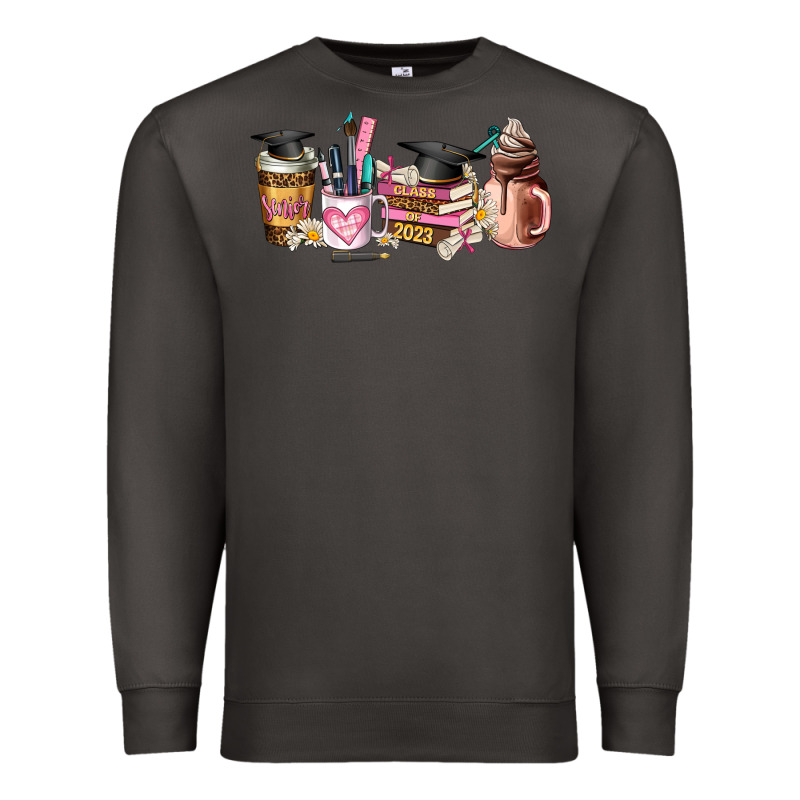 Senior 2023 Graduation Coffee Cups Premium Sweatshirt by AdoDesignShop | Teevron