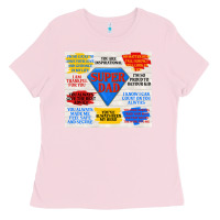 Bubblegum Pink super dad Ladies Tee - TumblerDesignByShophia
