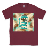 Burgundy faith with cross Classic Tee - TumblerDesignByShophia