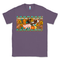 Lavender Fall farm animals cow pig rooster Classic Tee - Artiststas