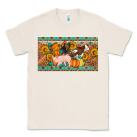 Natural Fall farm animals cow pig rooster Classic Tee - Artiststas