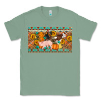 Sage Fall farm animals cow pig rooster Classic Tee - Artiststas