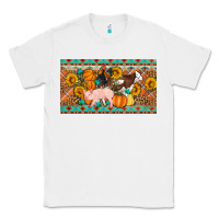 White Fall farm animals cow pig rooster Classic Tee - Artiststas