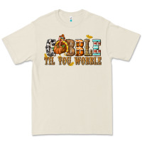 Bone Gobble Til You Wobble with Turkey Premium Tee - texasbilliewilder