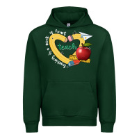 Forest Green teaching is a work of heart Urban Hoodie - JahusDesignShop