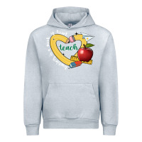Heather Grey teaching is a work of heart Urban Hoodie - JahusDesignShop